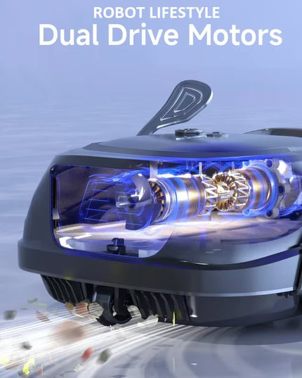 Smart wireless Swimming Pools Vacuum Cleaner, Robot Auto-Parking Dual-Layer Filtration with 120Mins Running Time