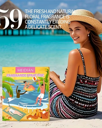 women's 5pc Brazilian Fragrance Set, Fresh Long-Lasting Body and Hair Perfume