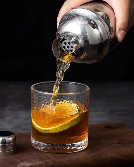 6PCS cocktail set & 750 ML stainless steel Cocktail Shaker 