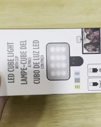 Portable Mini Selfie Light Rechargeable with 3 deeming Modes and Clip for Mobiles and Computer