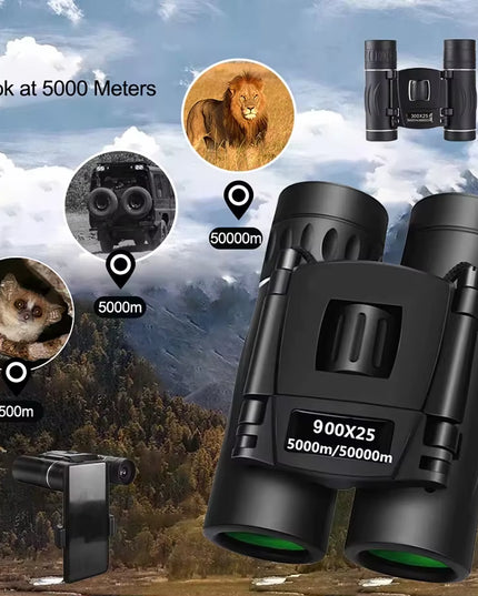 5KM Professional HD Binoculars Powerful FMC BAK4 Optics Ideal for Hiking Hunting Outdoor Camping Observation