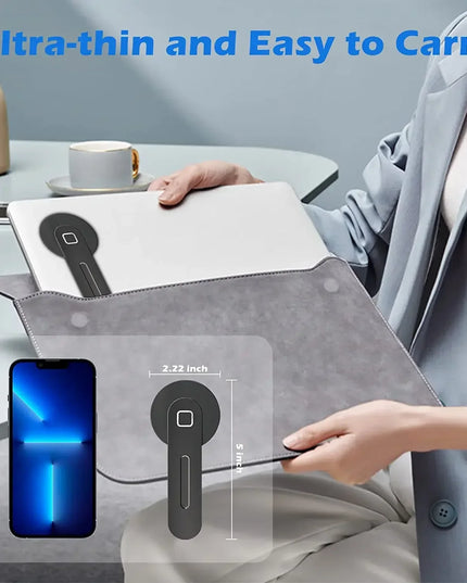 Magnetic Foldable Side Mount Phone Holder for Laptop & Monitor