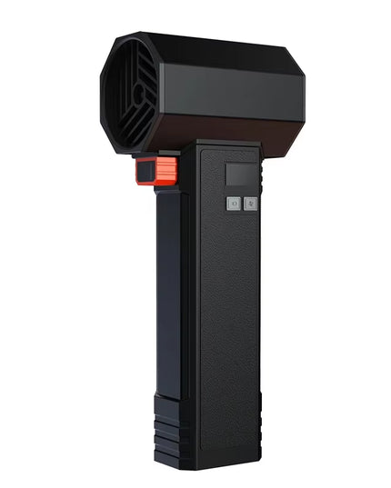 Multi-use Violent Handheld Turbo Jet Fan with Display Screen & LED Lighting 64MM Brushless Motor High-Speed 4000Ma 1600G Thrust