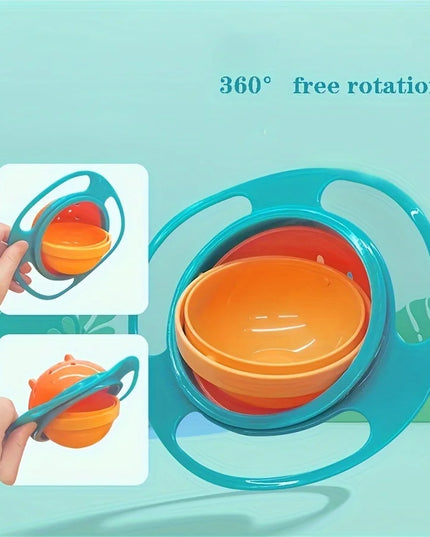 360° Spill-Proof Gyro Bowl for Kids