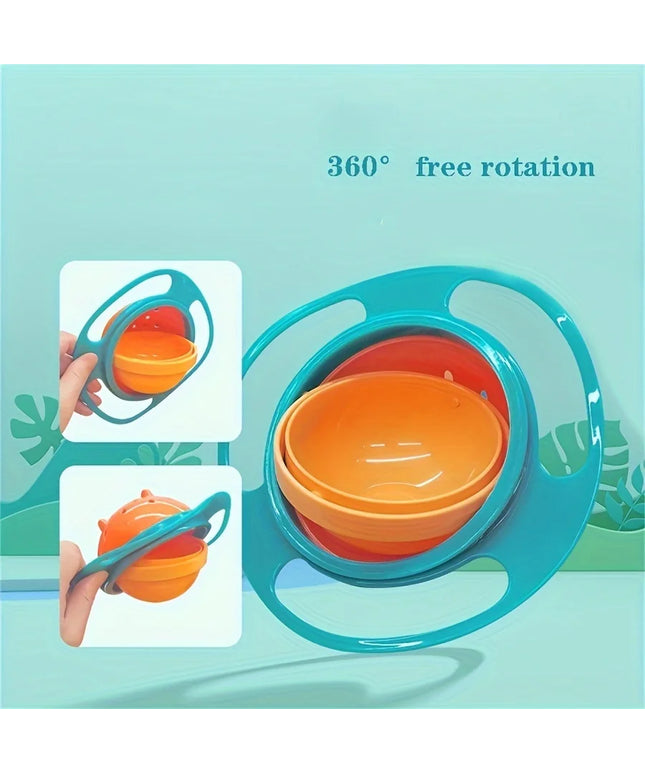 360° Spill-Proof Gyro Bowl for Kids