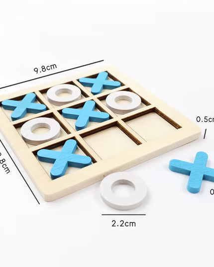 TikTac family board Game , this Wooden Montessori and aesthetic game can be a used as decoration as well