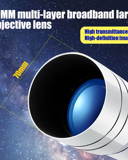 70400 HD Professional High-Definition Astronomical Telescope 333X to See the Moon and Stars or Bird Watching