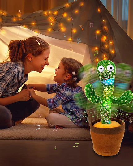 Repeating & Dancing Cactus  - with 120 Song Speaker Talking Usb Battery Voice Repeat Plush Cactus DancingToy