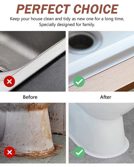 Caulk Self Adhesive Tape, Waterproof Sealing Strip for kitchen and bathroom 