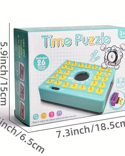 Time Puzzle - fun family  Board Game Shape Matching Puzzles for Kids 