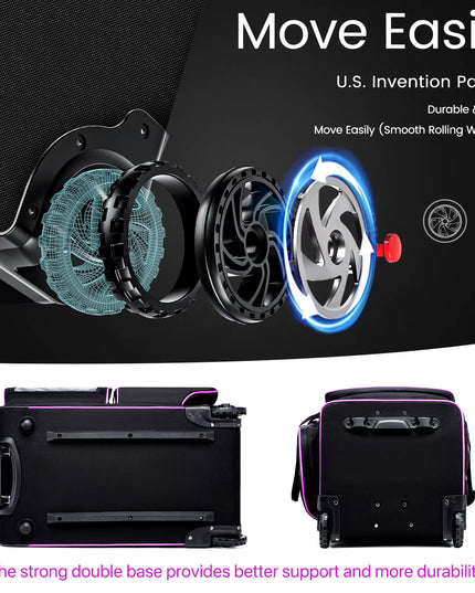 Large-Capacity Multi-use Closet Style Carry-On Luggage Bag with clothes hanger stand 