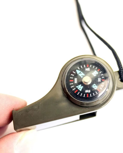 Rescue whistle - High Decibel keychain Emergency Rescue Whistle with Compass 