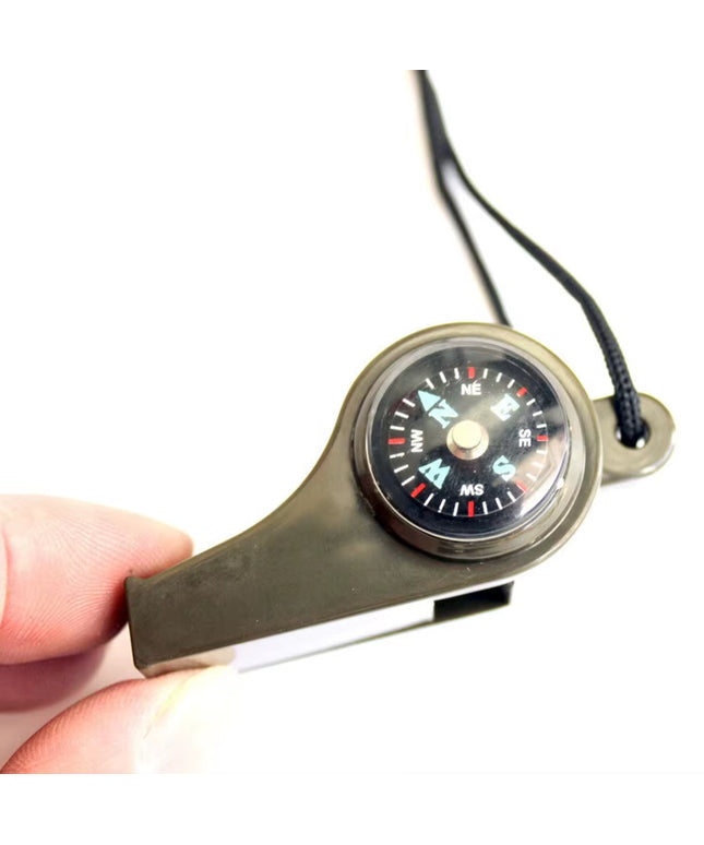 Rescue whistle - High Decibel keychain Emergency Rescue Whistle with Compass 
