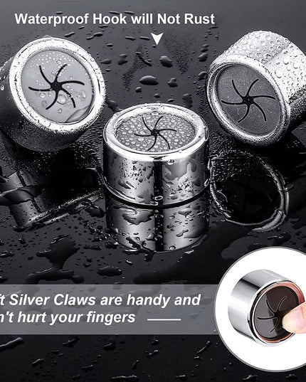 3PCS Non Punching kitchen rug / decoration holder/ bathroom towels wall mounted clips 