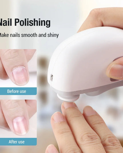 Rechargeable Electric Nail Clipper, Grinding, Polishing with Light for adults and kids