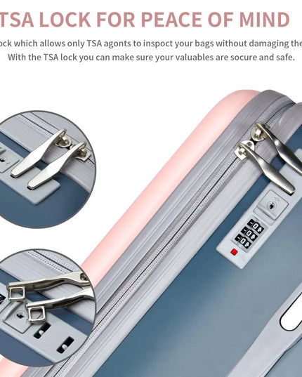 Strolluggage -20inch travel rolling luggage with very durable kids seat and support wheels leg 