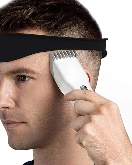Men's DIY Home Haircuts headband -  Curved Silicone design haircut/ Neckline Shaving Template and Guide 