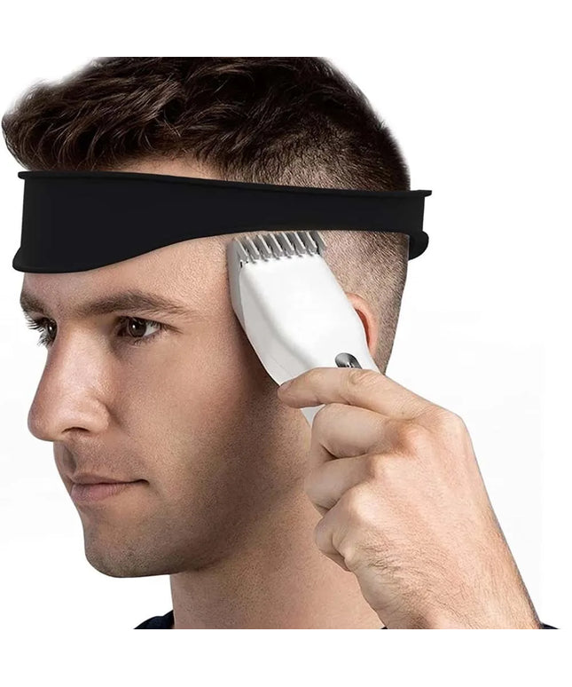 Men's DIY Home Haircuts headband -  Curved Silicone design haircut/ Neckline Shaving Template and Guide 