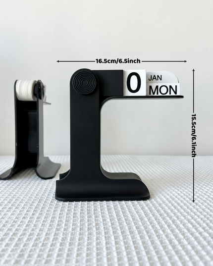 Minimalist Perpetual Desk Calendar for Home & Office Décor