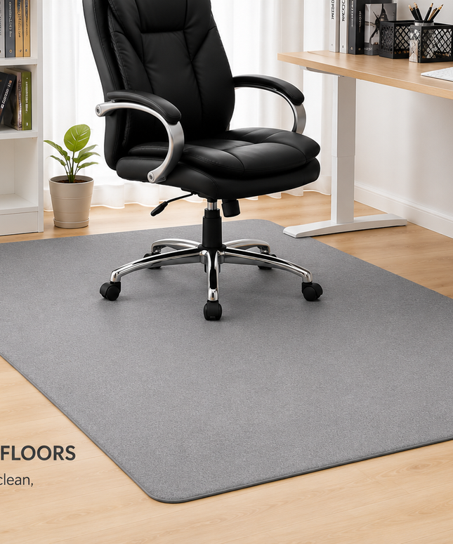 Anti-Slip Office Chair Floor Mat (80 × 120 cm)