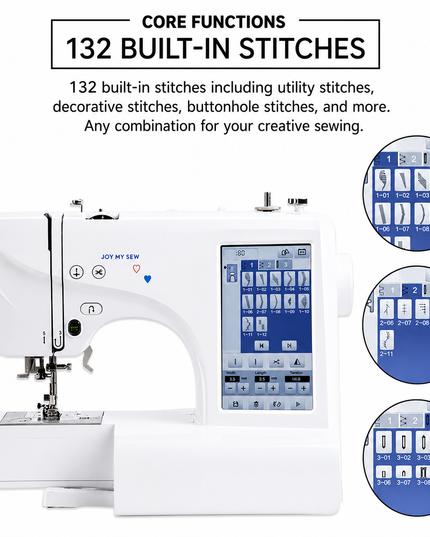 MRS600 Automatic Sewing & Embroidery Machine with 7" LCD Touchscreen