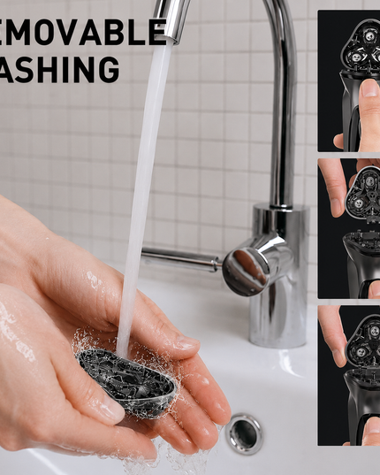 Rechargeable 3D Rotary Electric Shaver for Men -  USB