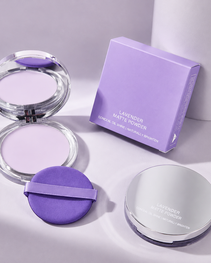 Lavender Matte Setting Powder – Oil Control & Soft Focus Finish
