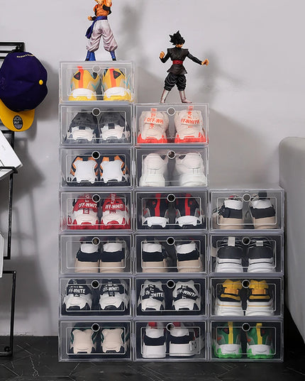 ShoeBox - 6 Pack Transparent stackable Shoe box