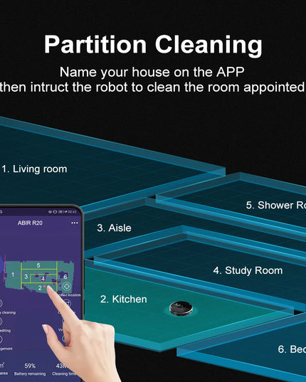 X8 Smart Robot Vacuum Cleaner & floor mopping with Laser System