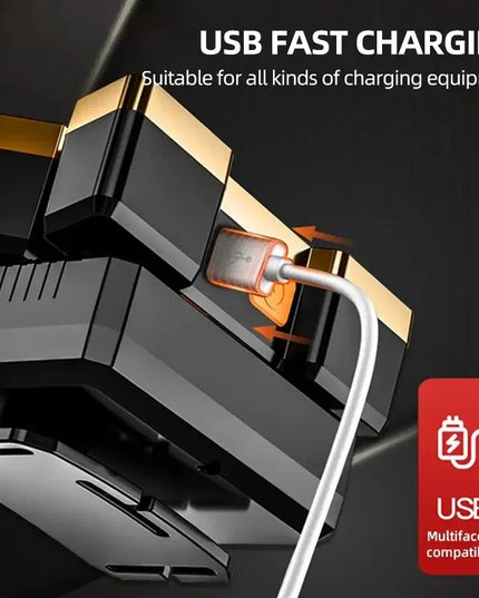 FiveHeadlight - Powerful adjustable & Rechargeable waterproof head Flashlight 