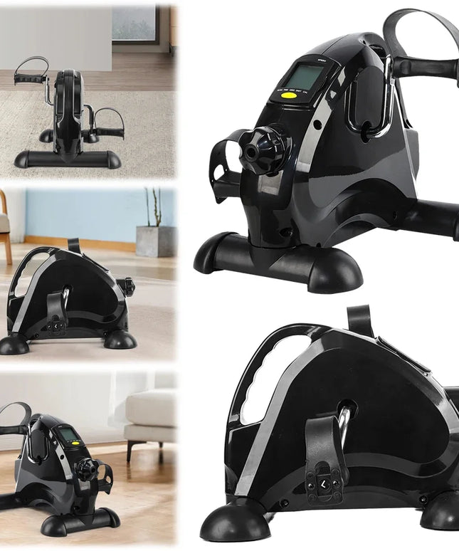 Mini bicycle Exercise Bike for Arm and Leg Training Pedal Machine with LCD Display for Seniors