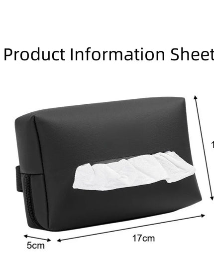 Strap on Car Tissue Box
