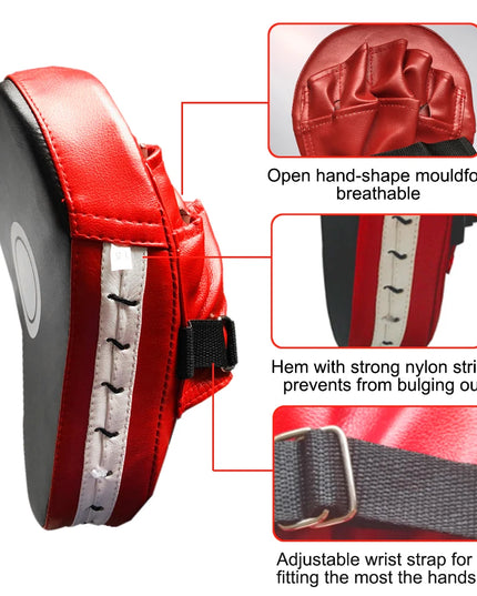 Kickboxing / Boxing / mauy thai Curved training gloves Pad -2pcs + 2 free boxing wrap!