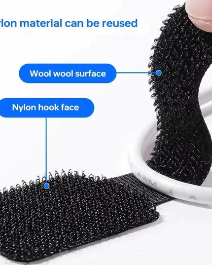 Cable Ties - 20pcs pack of reusable adhesive & adjustable cord holder ,Wire Organizer 