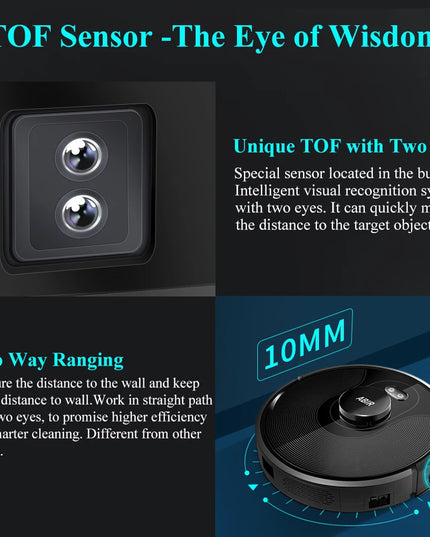 X8 Smart Robot Vacuum Cleaner & floor mopping with Laser System