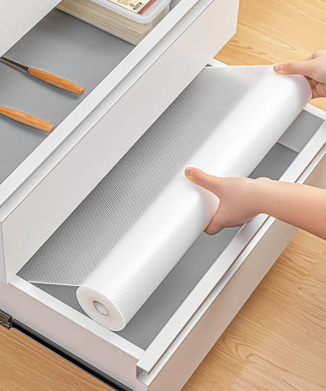Shelf Mat-30x150cm transparent waterproof & reusable kitchen/drawer Mat roll
