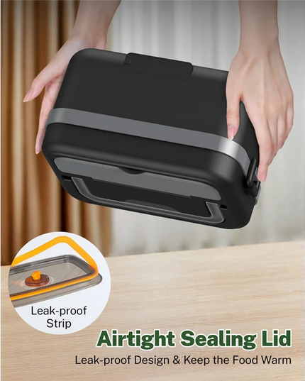 8000mAh Cordless Self-Heating Lunch Box for Car, Office & Travel