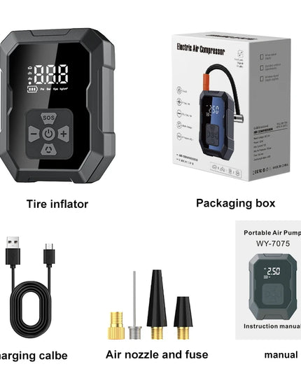 smartpump- Rechargeable multi use Inflator pump & powerbank with lights