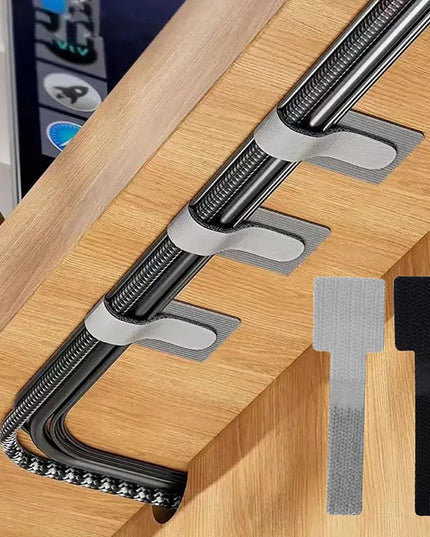 Cable Ties - 20pcs pack of reusable adhesive & adjustable cord holder ,Wire Organizer 