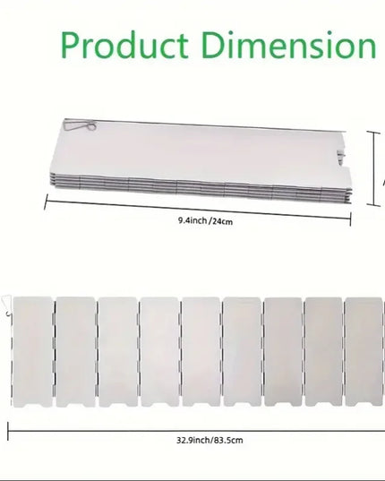 10 Ultralight Foldable aluminum alloy Stove Windshield plate