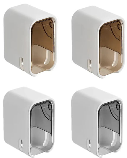 Toothbrush Holder- 2PCS Flip-Top Wall Mounted Toothbrush holder