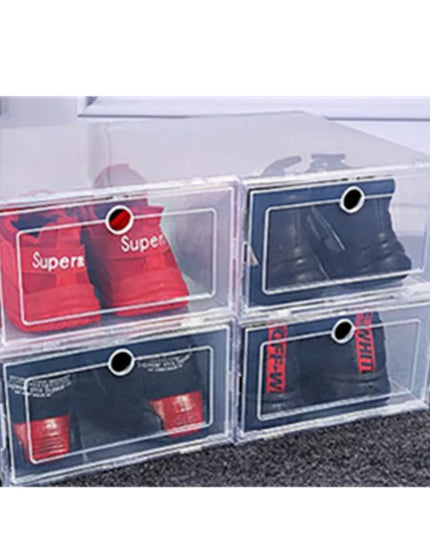 ShoeBox - 6 Pack Transparent stackable Shoe box