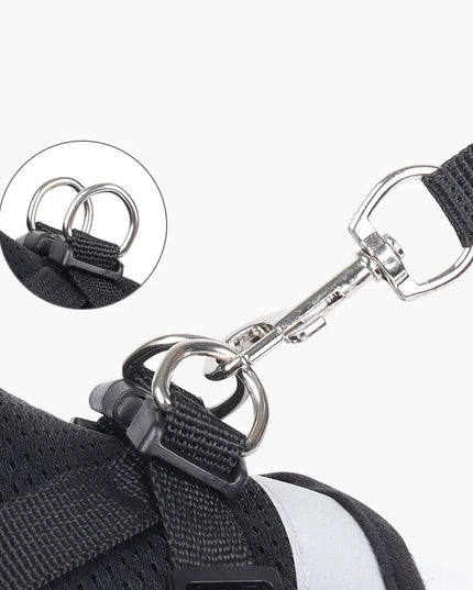 Adjustable & reflective mesh Cat Harness Leash for cats / small dogs