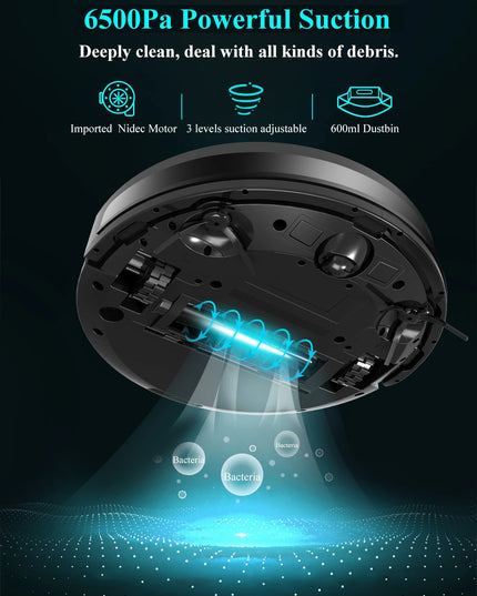 X8 Smart Robot Vacuum Cleaner & floor mopping with Laser System