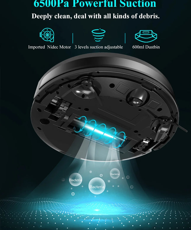 X8 Smart Robot Vacuum Cleaner & floor mopping with Laser System