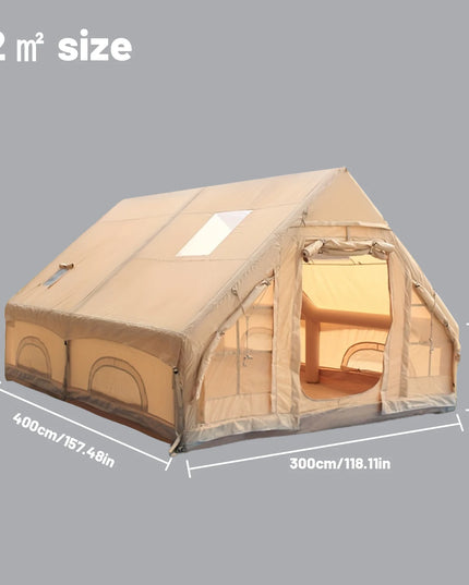 Portable ,inflatable and waterproof Camping Tent 4-8 People with Windows (with pump!)