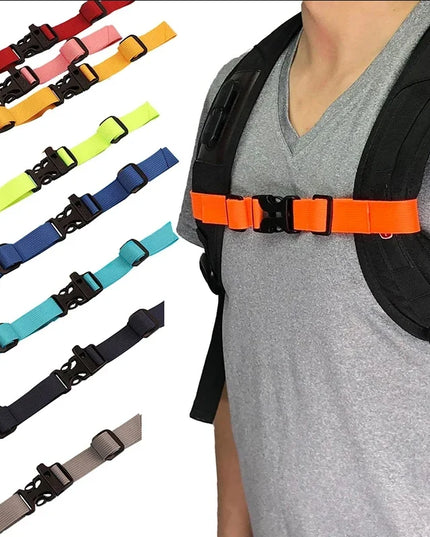 Backpack Chest strap- Bag Harness Adjustable strap for camping/ traveling/ school