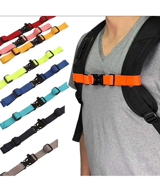 Backpack Chest strap- Bag Harness Adjustable strap for camping/ traveling/ school