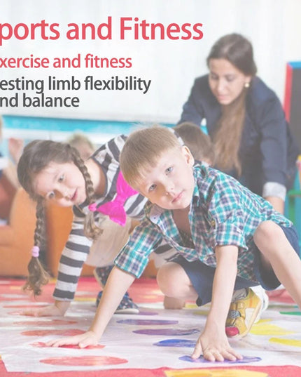 Twist Game Funny Kid Family Body Twist Move Mat Board Game Party Fun Board Games Party Game Family Game