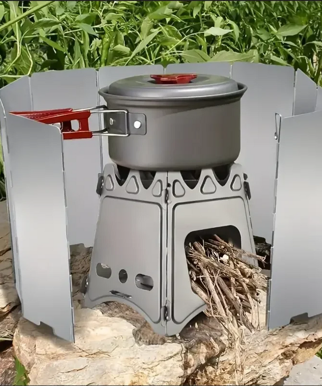 10 Ultralight Foldable aluminum alloy Stove Windshield plate